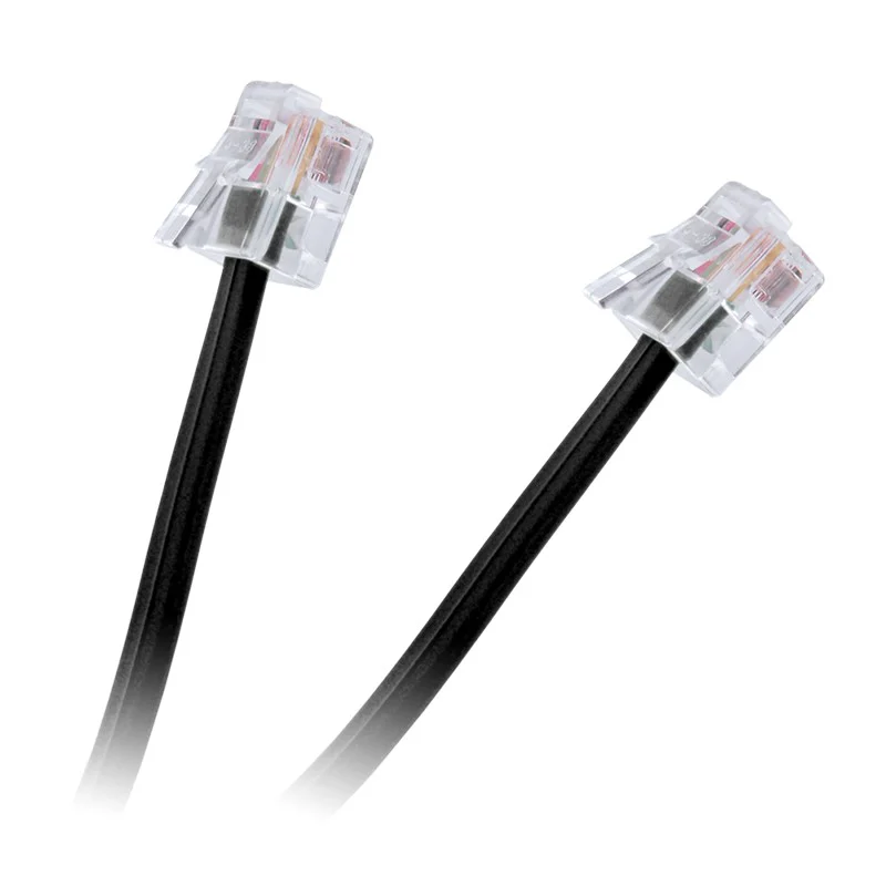 TEL0033A-3@1 CABLU TELEFON EXTENSIE NEGRU 3M