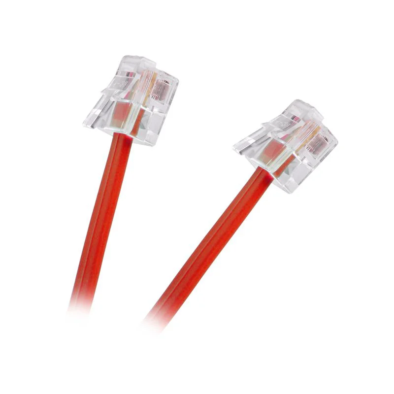 CABLU EXTENSIE TELEFONIC ROSU 2M