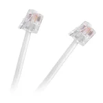 TEL0033F-10 CABLU TELEFON EXTENSIE ALB 10M