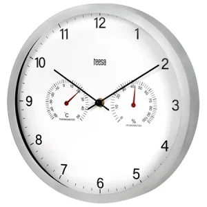 CEAS PERETE 30CM TERMOMETRU HIGROMETRU TEESA