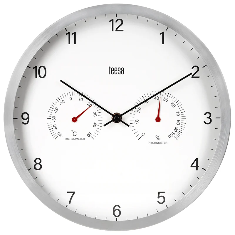 CEAS PERETE 30CM TERMOMETRU HIGROMETRU TEESA