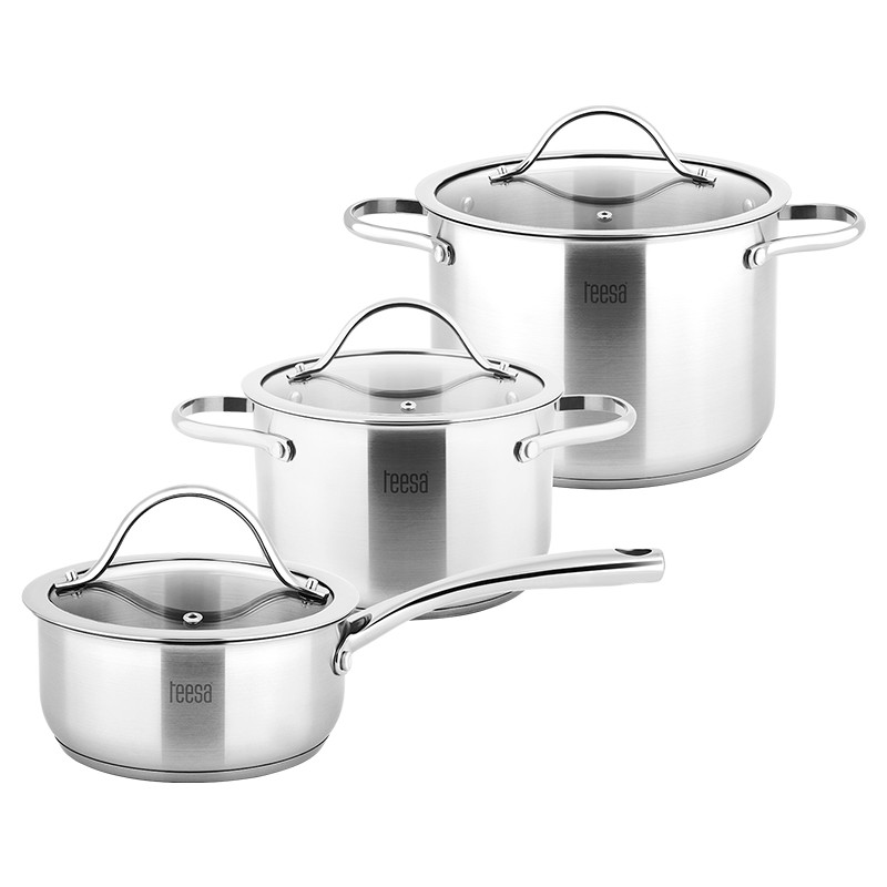 TSA0141@1 SET 3 OALE INOX 18/10 TEESA COOK EXPERT MASTER