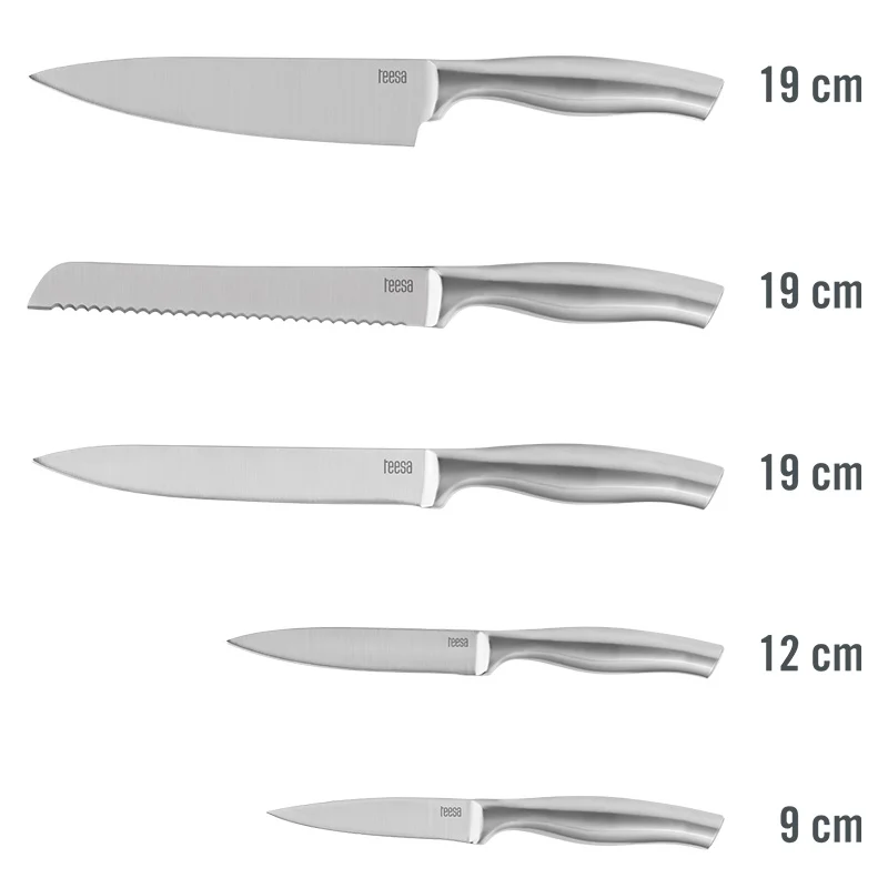 SET 5 CUTITE IN BLOC LEMN TEESA