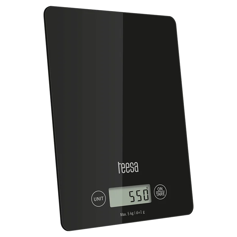 TSA0804-B@1 CANTAR BUCATARIE STICLA NEGRU TEESA