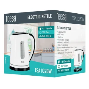 TSA1020W@4 FIERBATOR ELECTRIC CORDLESS 1.8L ALB TEESA