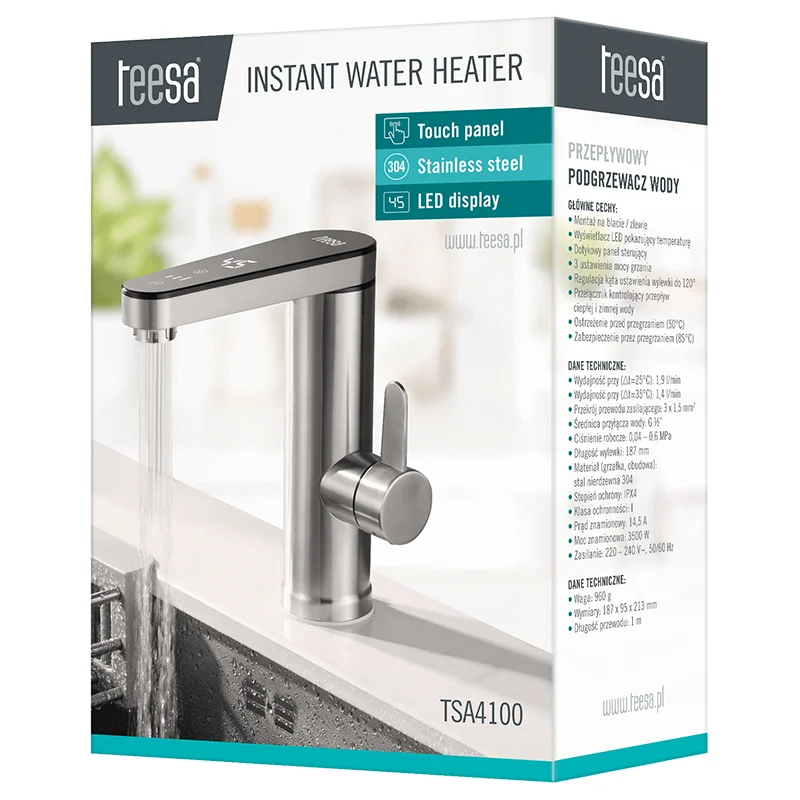 TSA4100@5 ROBINET INSTANT APA CALDA 3500W TEESA