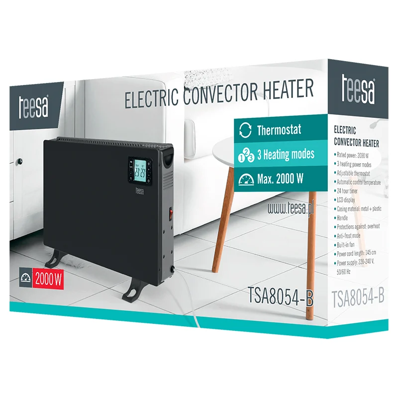 CONVECTOR INCALZIRE ECRAN LCD 3 TREPTE 2000W TEESA