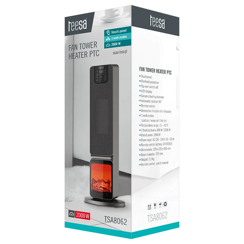 TSA8062@7 AEROTERMA TURN IMITATIE SEMINEU PTC 2000W TEESA