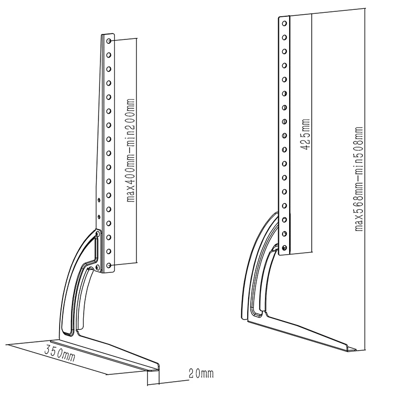 UCH0022@5 SUPORT LCD 27 -60 inch 40KG