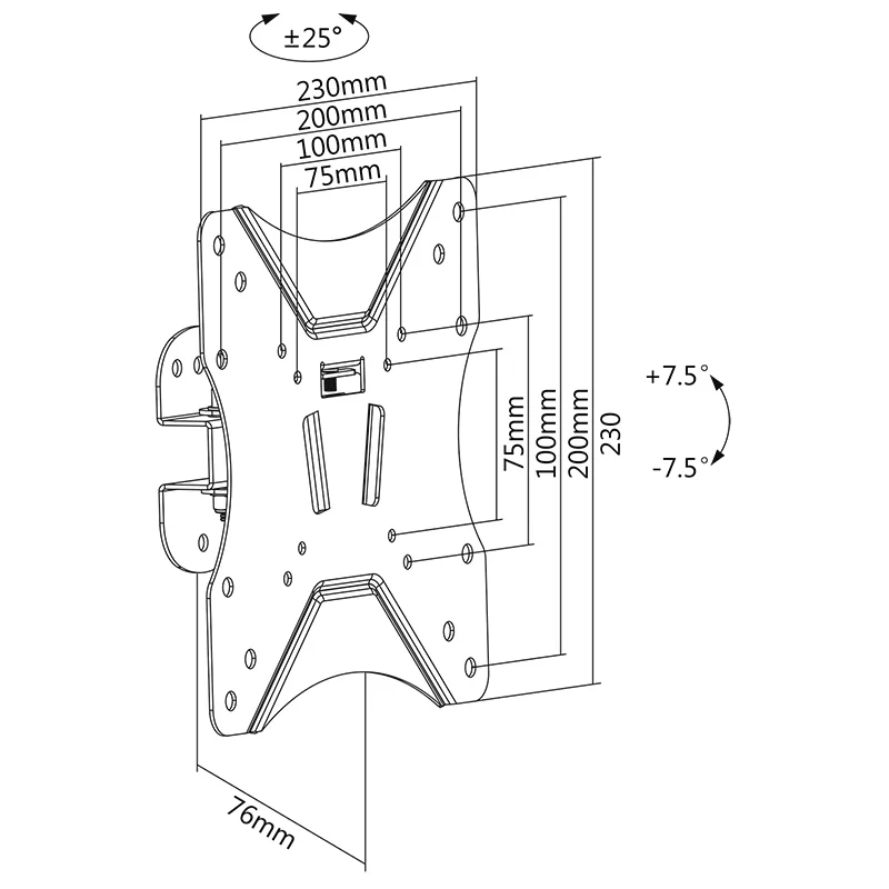 UCH0023A1@8 SUPORT LCD 23-42 INCH NEGRU