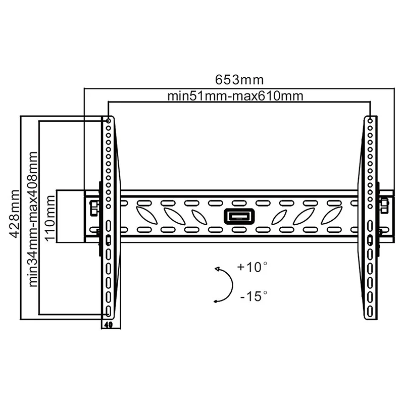 UCH0121@8 SUPORT LCD TV 37-70 INCH NEGRU BASIC