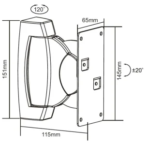 SUPORT SATELITI AUDIO MAX 10KG SET 2 BUC