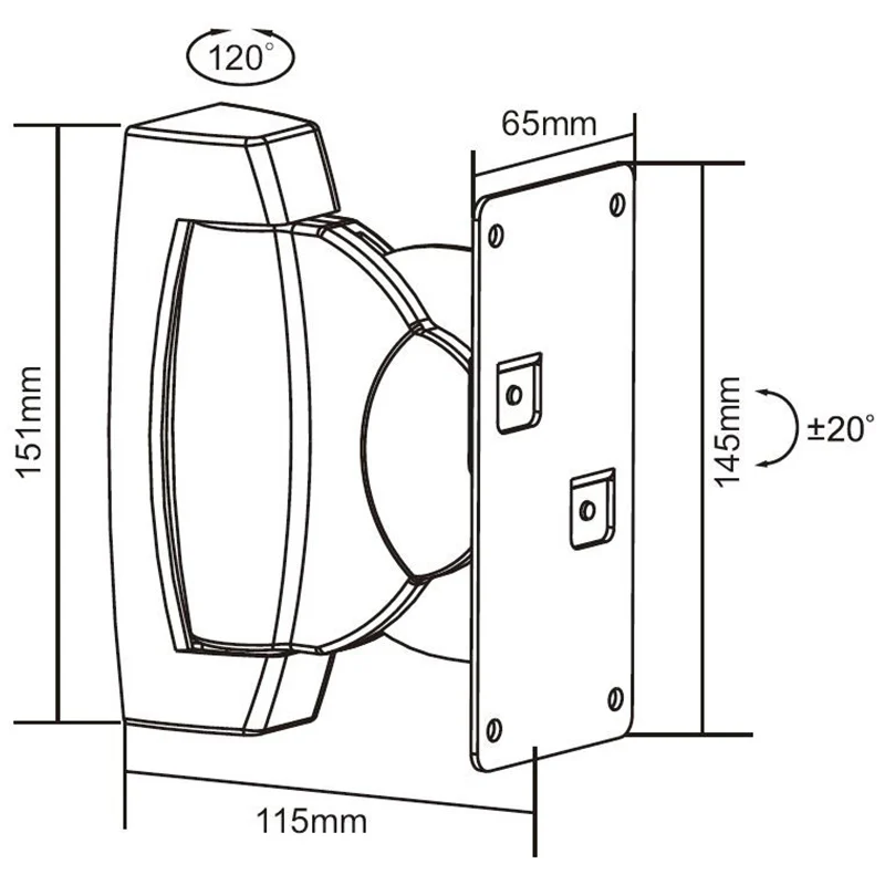 SUPORT SATELITI AUDIO MAX 10KG SET 2 BUC