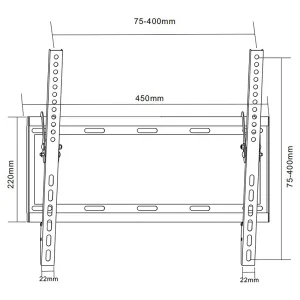 SUPORT UNIVERSAL LED TV 26 inch-55 inch CU INCLINARE