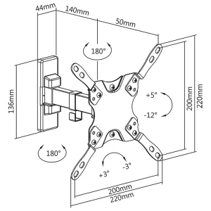 UCH0194@10 SUPORT UNIVERSAL LED TV 13-42 INCH
