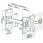 UCH0200@10 SUPORT TV DE PERETE 13-27 INCH CABLETECH