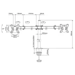 SUPORT 2 MONITOARE 13-27 INCH
