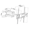 SUPORT TV DE PERETE 26-55 INCH CABLETECH