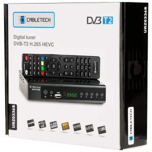 TUNER DIGITAL TERESTRU / CABLU DVB-T2/C H.265 CABLETECH