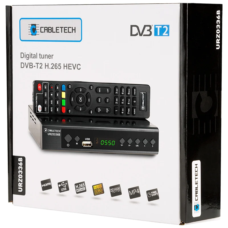 TUNER DIGITAL TERESTRU / CABLU DVB-T2/C H.265 CABLETECH