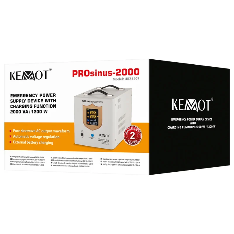 URZ3407@4 UPS CENTRALE TERMICE SINUS PUR 2000VA/1200W 12V KEMOT