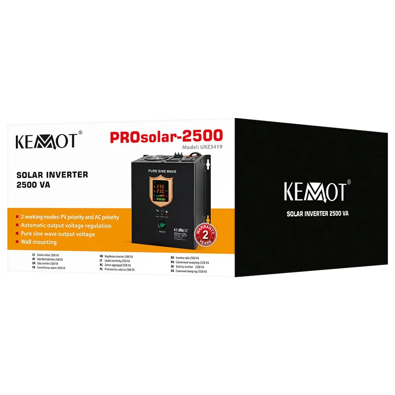 INVERTOR SOLAR 2500VA 24 V PROSOLAR KEMOT