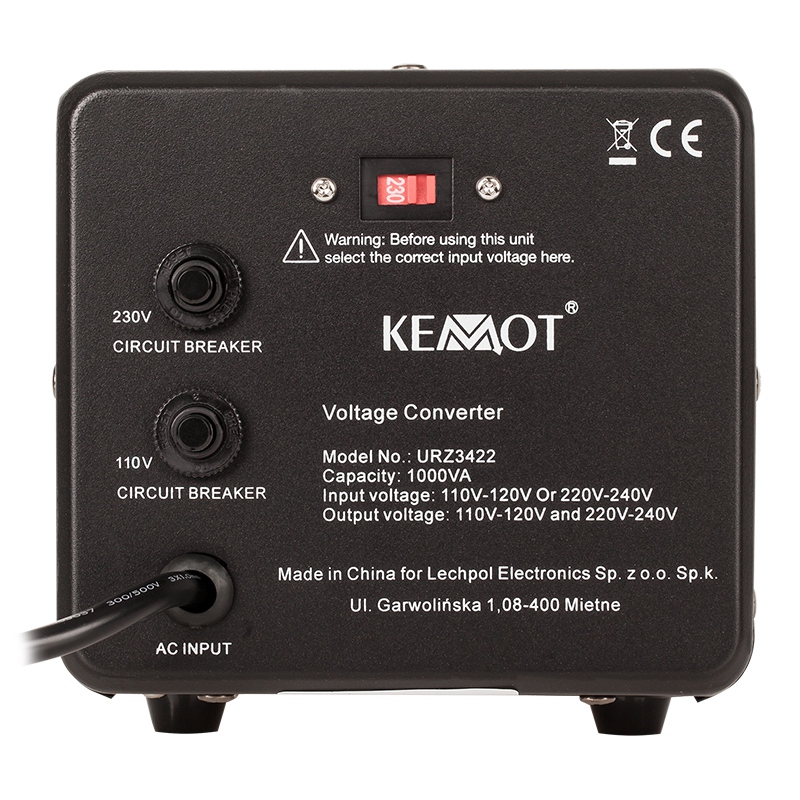 CONVERTOR TENSIUNE 800W 1000VA KEMOT