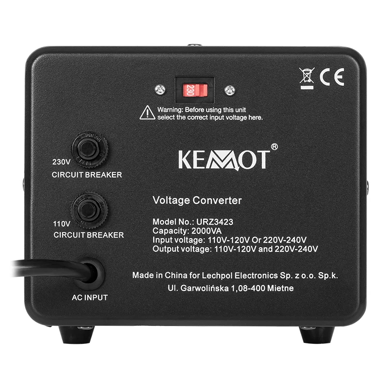 CONVERTOR TENSIUNE 1600W 2000VA KEMOT