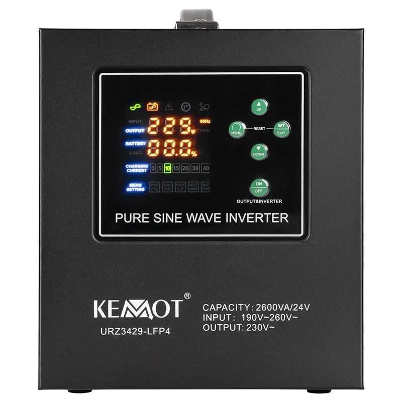 UPS CENTRALE SINUS PUR 2600VA/1800W 24V KEMOT