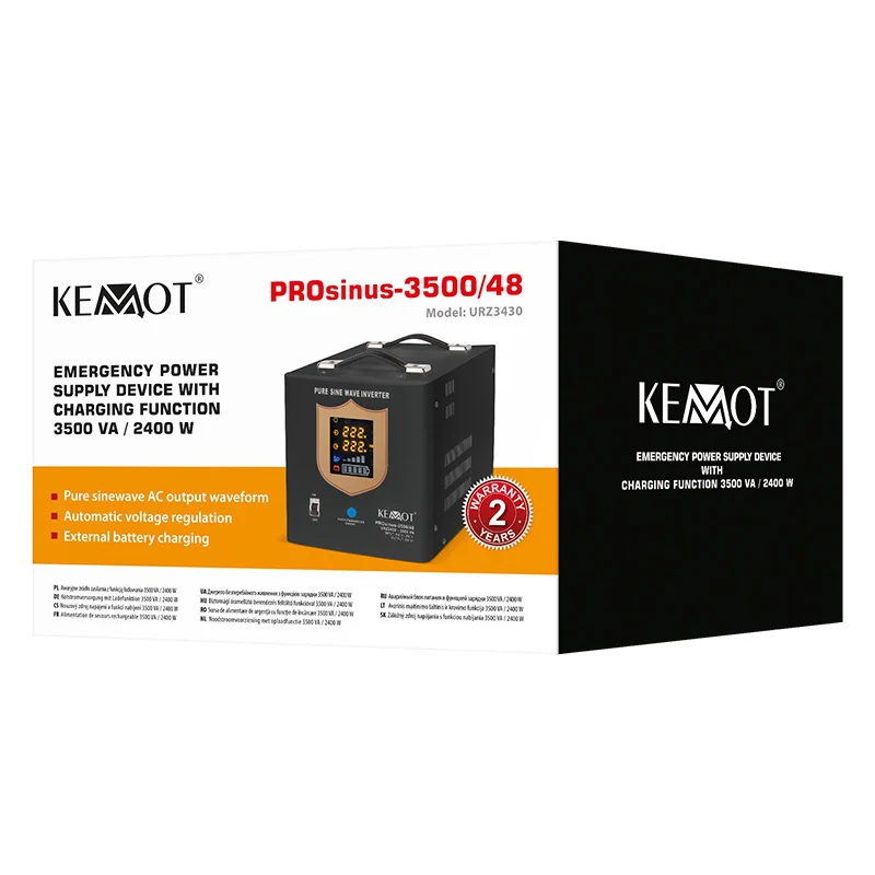 UPS CENTRALE SINUS PUR 3500VA/2400W 48V KEMOT