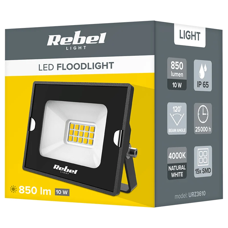 REFLECTOR LED 10W 4000K 230V REBEL
