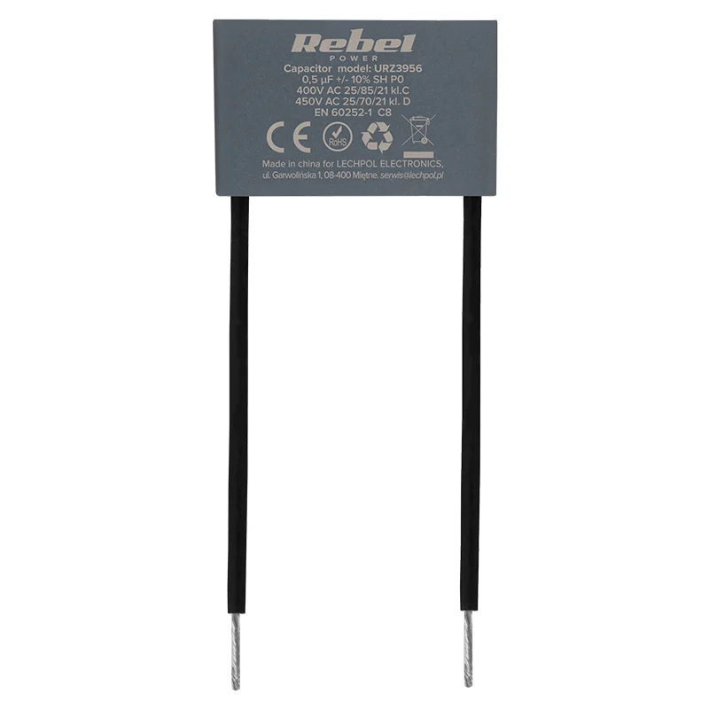 CONDENSATOR MOTOR MKSP-8 0.5UF 450V REBEL