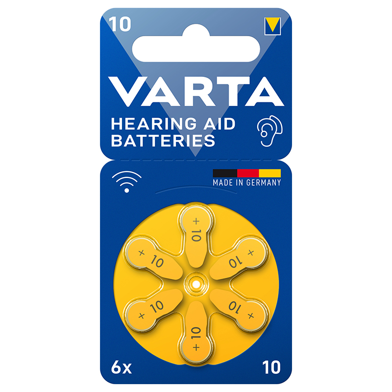 BATERII AUDITIVE 10 BLISTER 6 VARTA