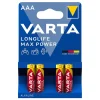 BATERIE ALCALINA MAX POWER LR03 BLISTER 4 BUC VARTA