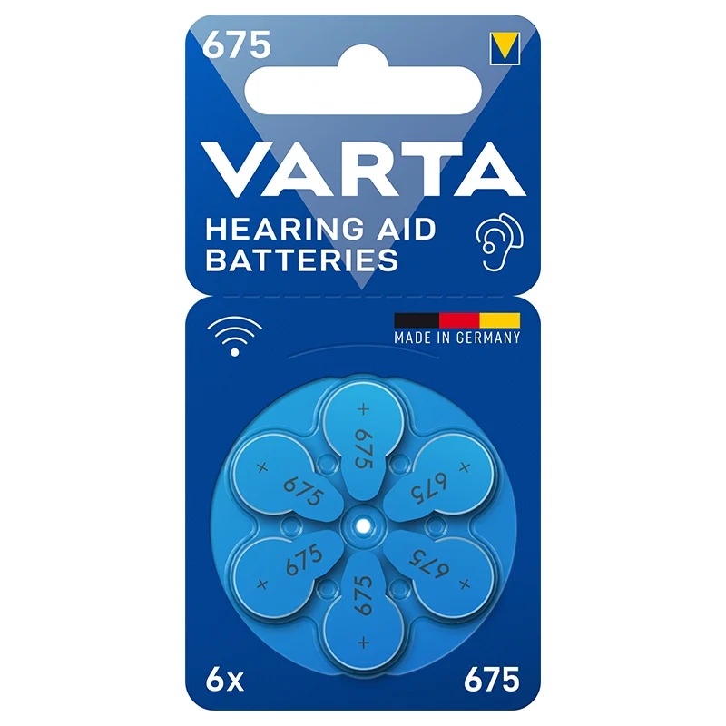 VAR-675@1 BATERII AUDITIVE 675 BLISTER 6 VARTA