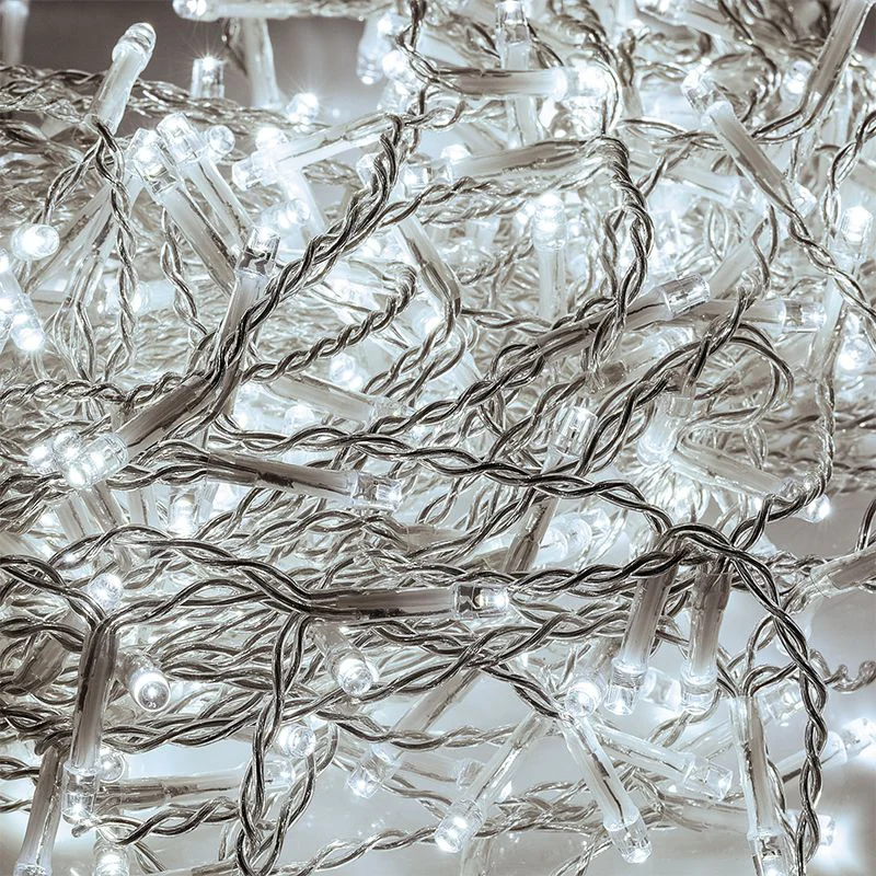 PERDEA 650 LED-URI IP44 ALB RECE 10M REBEL