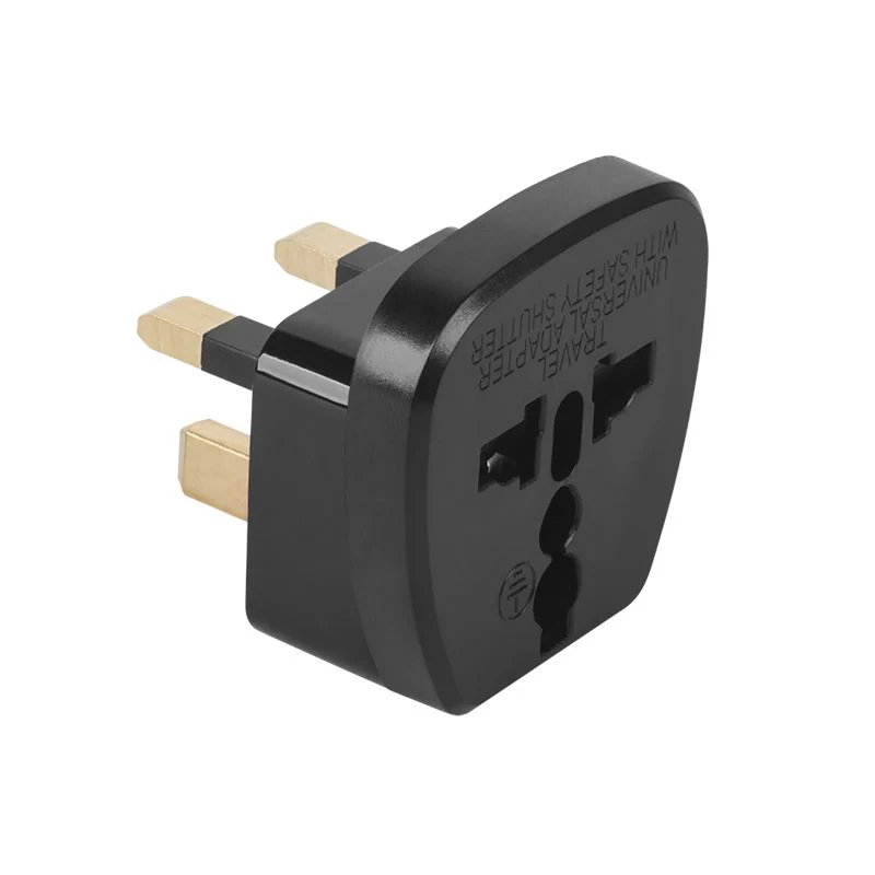 ZLA0565A@1 ADAPTOR TENSIUNE PRIZA UK - UNIVERSAL NEGRU