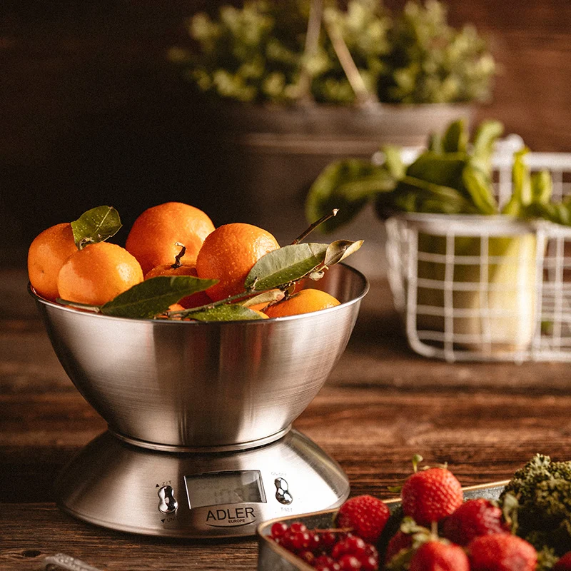 AD3134@5 CANTAR BUCATARIE CU BOL INOX 1.8L ADLER