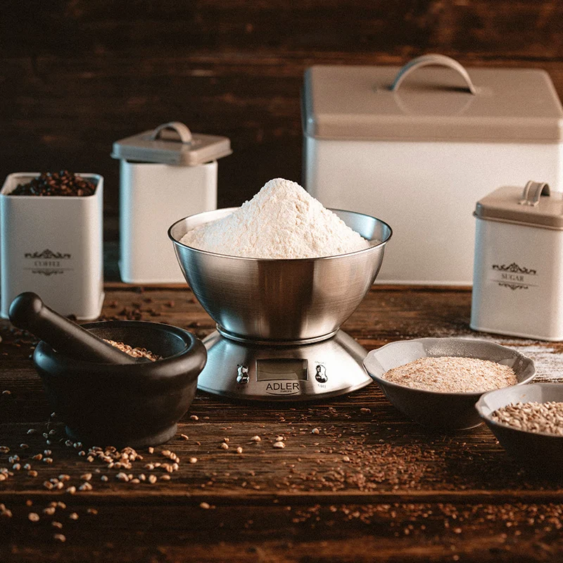 AD3134@6 CANTAR BUCATARIE CU BOL INOX 1.8L ADLER