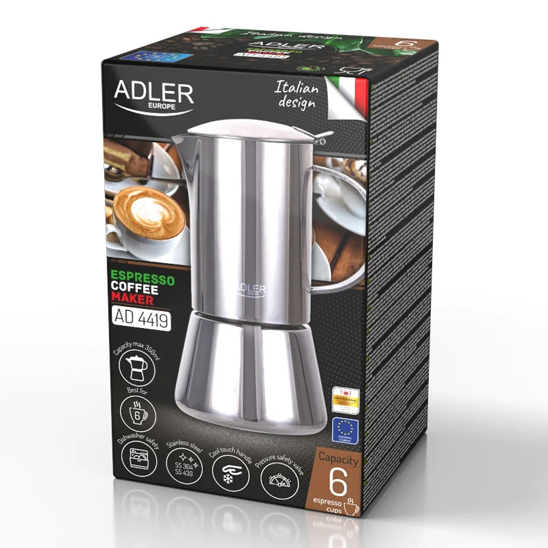 AD4419@5 APARAT DE FACUT CAFEA ESPRESSO 350ML ADLER