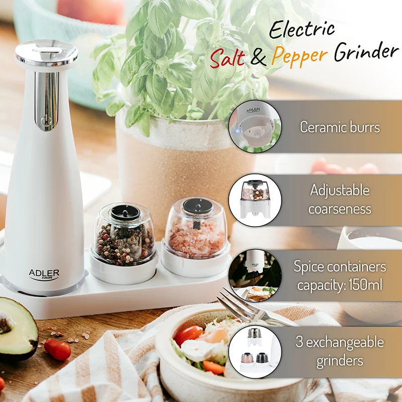 AD4449W@6 SET 3 RASNITE CONDIMENTE AD 4449W ALB ADLER