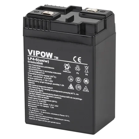 ACUMULATOR STATIONAR AGM VRLA 6V 4AH VIPOW