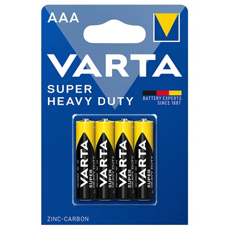 BAT0246 BATERIE SUPER HEAVY DUTY R03 BL 4 BUC VARTA