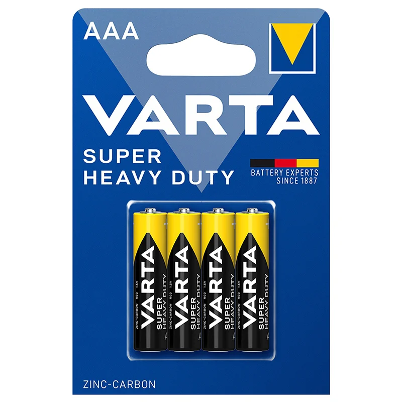 BATERIE SUPER HEAVY DUTY R03 BL 4 BUC VARTA