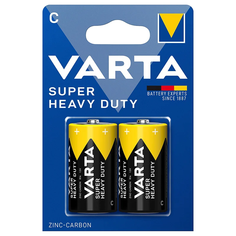 BATERIE SUPER HEAVY DUTY R14 BL 2 BUC VARTA