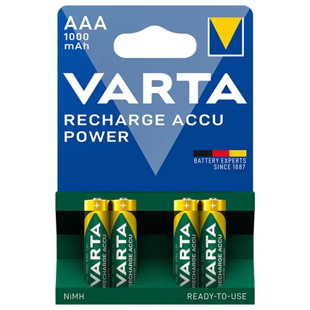 ACUMULATORI AAA 1000MAH BLISTER 4 BUC VARTA