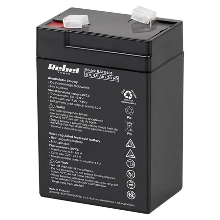 ACUMULATOR STATIONAR AGM VRLA 6V 4.5AH REBEL