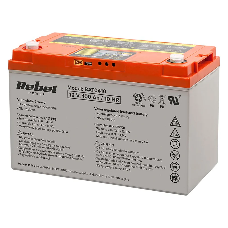 ACUMULATOR GEL PLUMB DEEP CYCLE AFISAJ 12V 100AH