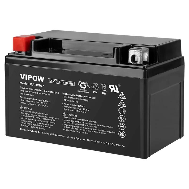 ACUMULATOR VEHICULE ELECTRICE 12V 7AH / 10HR VIPOW