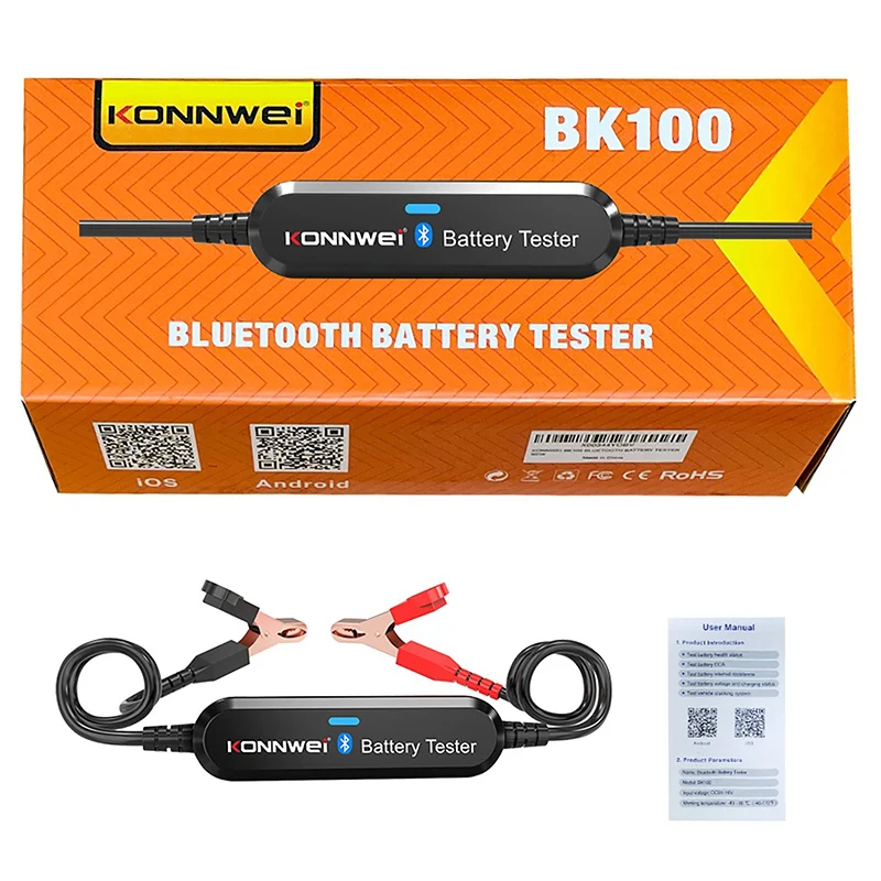 TESTER BATERIE CU BLUETOOTH BK100 KONNWEI